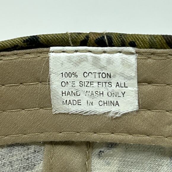 Castrol Oil Camo Hat Baseball Cap Hunting Mechanic Camouflage Green Snapback - Picture 8 of 10